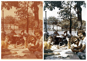 Restore faded and damaged photos, same day service